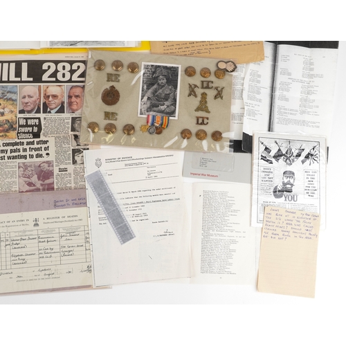 703 - A British military World War I medal trio awarded to 1857 PTE. John Shearer 6th Battalion High & Lig... 