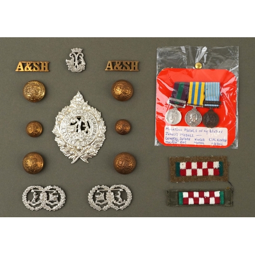 703 - A British military World War I medal trio awarded to 1857 PTE. John Shearer 6th Battalion High & Lig... 