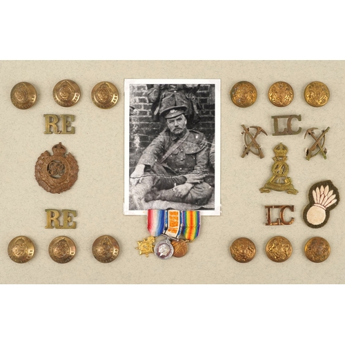 703 - A British military World War I medal trio awarded to 1857 PTE. John Shearer 6th Battalion High & Lig... 