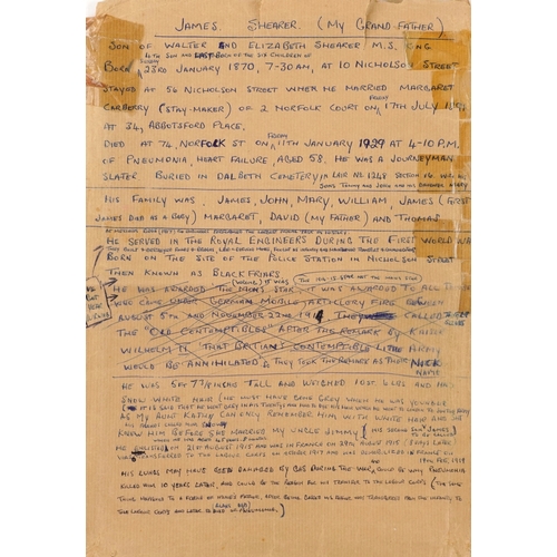 703 - A British military World War I medal trio awarded to 1857 PTE. John Shearer 6th Battalion High & Lig... 