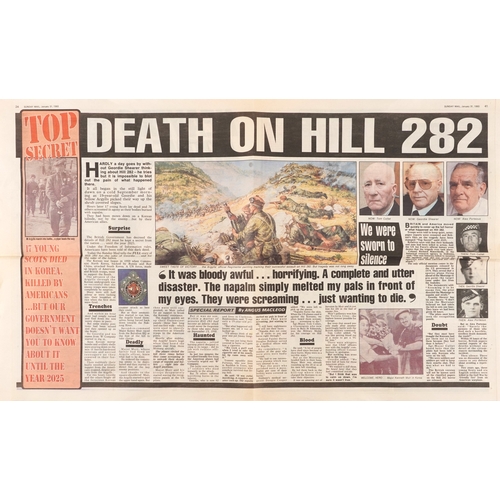 703 - A British military World War I medal trio awarded to 1857 PTE. John Shearer 6th Battalion High & Lig... 