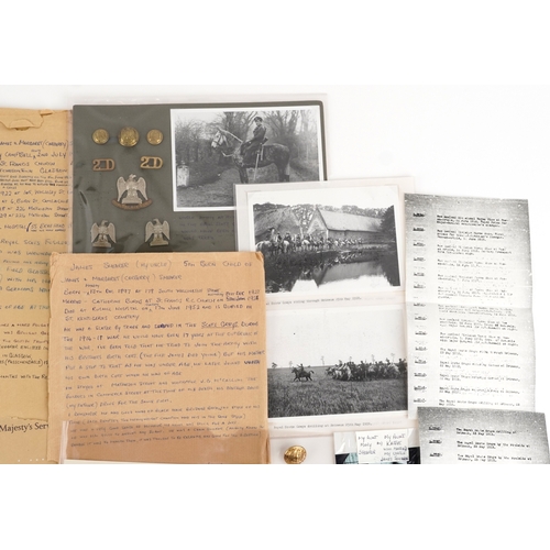 703 - A British military World War I medal trio awarded to 1857 PTE. John Shearer 6th Battalion High & Lig... 