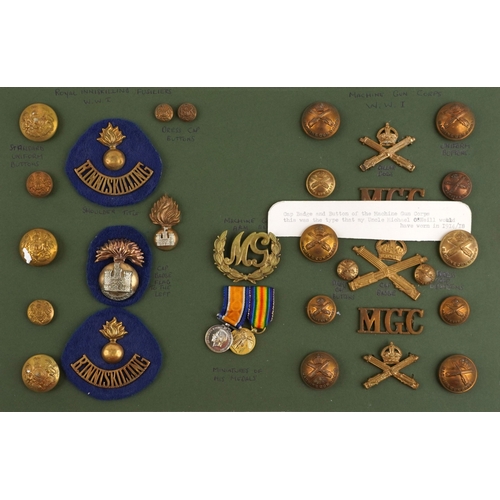 703 - A British military World War I medal trio awarded to 1857 PTE. John Shearer 6th Battalion High & Lig... 