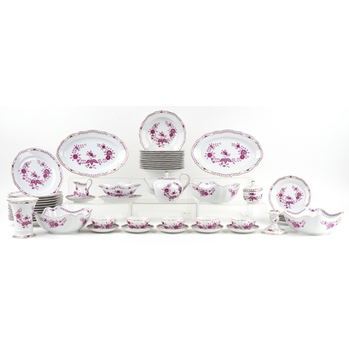 496 - Hutschenreuther of Germany, a large selection of Linderhof pattern dinner and teaware.