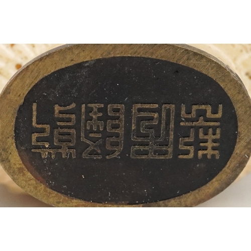 136 - Six Chinese carved scent bottles, the largest 9cm high.