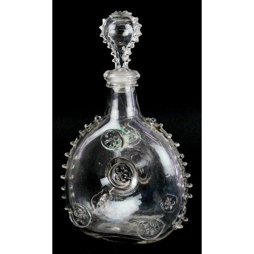 119 - A Louis XIII style cognac decanter, possibly Baccarat crystal, 17cm high.
