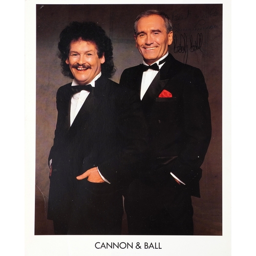 637 - A large collection of film star and famous faces autographs, predominantly 1990s personalized to Jer... 