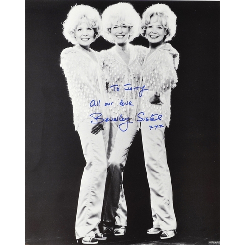 637 - A large collection of film star and famous faces autographs, predominantly 1990s personalized to Jer... 