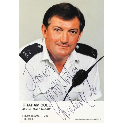 637 - A large collection of film star and famous faces autographs, predominantly 1990s personalized to Jer... 