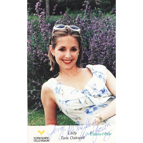 637 - A large collection of film star and famous faces autographs, predominantly 1990s personalized to Jer... 