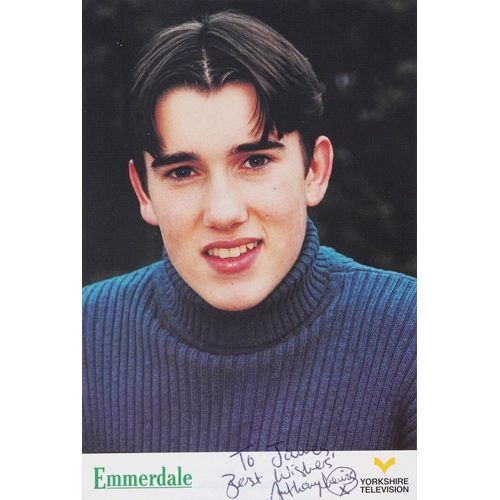 637 - A large collection of film star and famous faces autographs, predominantly 1990s personalized to Jer... 