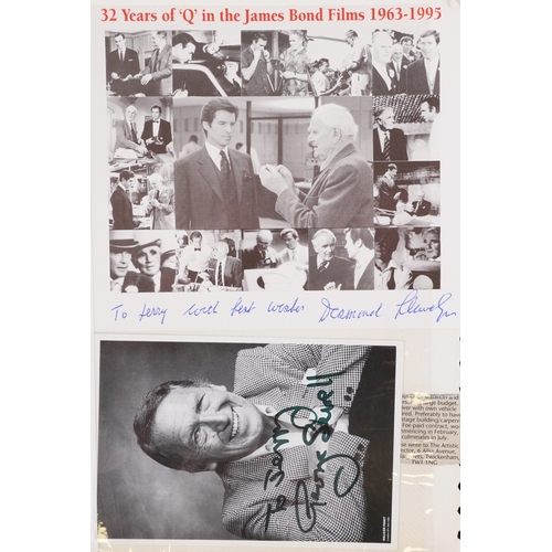 637 - A large collection of film star and famous faces autographs, predominantly 1990s personalized to Jer... 