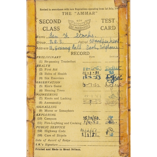 743 - A collection of military interest uniforms, paperwork, cap badges, hats and other militaria includin... 