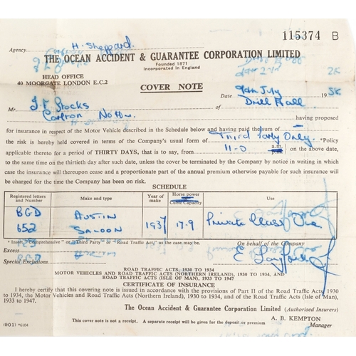 743 - A collection of military interest uniforms, paperwork, cap badges, hats and other militaria includin... 