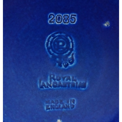 142 - Pilkingtons, a large Royal Lancastrian pottery vase having a blue and turquoise mottled glaze, numbe... 