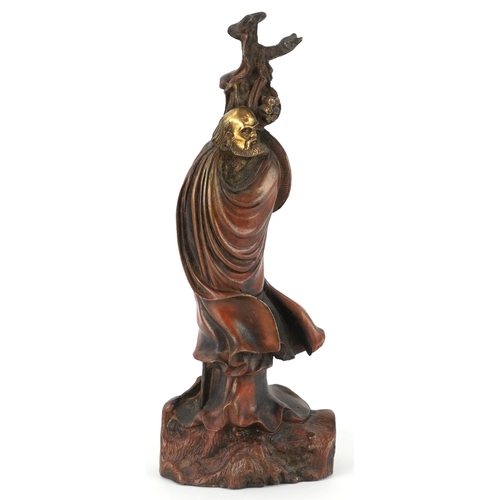 132 - A Chinese gilt bronze figure of a Buddha, 23cm high.