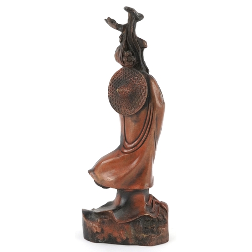 132 - A Chinese gilt bronze figure of a Buddha, 23cm high.