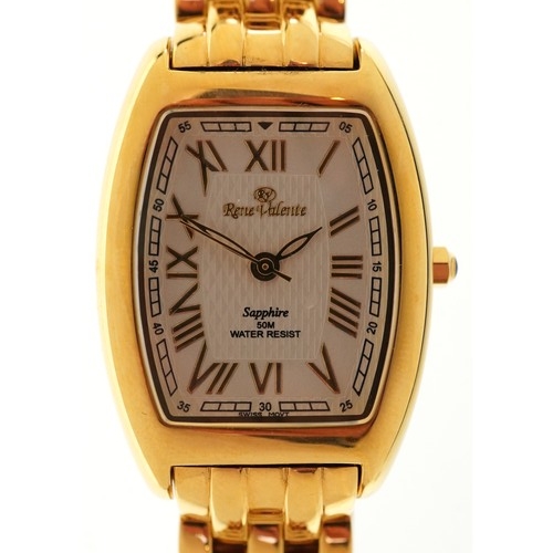 rene-valente-a-ladies-18ct-gold-plated-quartz-wristwatch-with