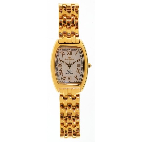 rene-valente-a-ladies-18ct-gold-plated-quartz-wristwatch-with