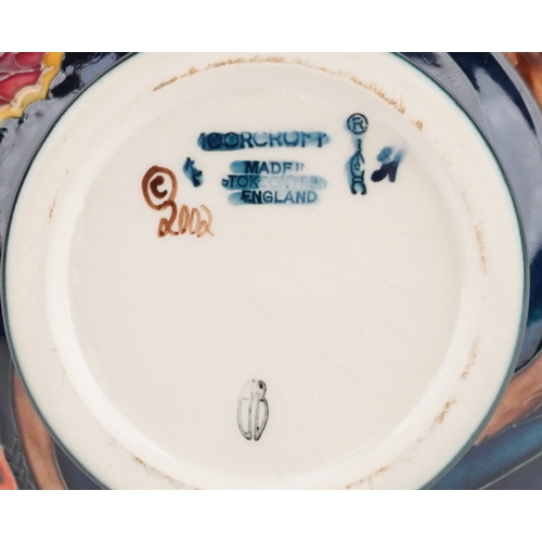 66 - Emma Bossons for Moorcroft, a Hartgring pattern vase, 15cm high, boxed.