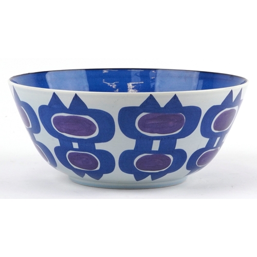 15 - Inge-Lisa Koefoed for Royal Copenhagen, Tenera, a faience pottery bowl with a geometric design, numb... 