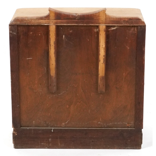  Heals limed oak chest of three drawers, on a plinth base, 83cm H x 74cm W x 45cm D.