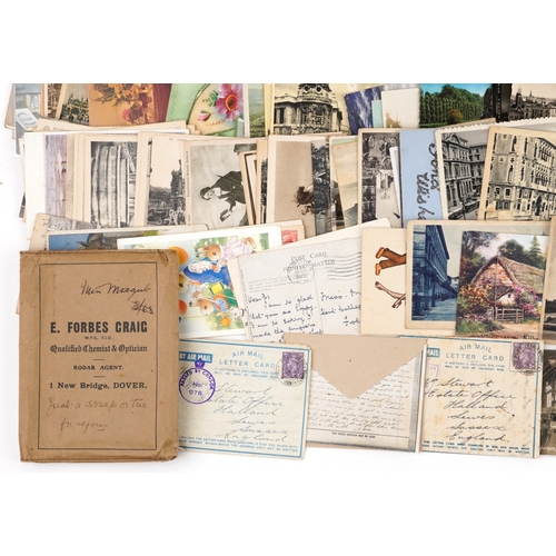 A large collection of early 20th century and later postcards, greetings ...