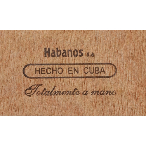102 - Twelve Saint Luis Rey Habana cigars with box and a sealed packet of Senior Service cigarettes.