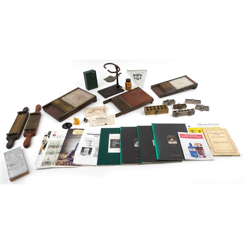 89 - A collection of late 19th century and later apothecary/pharmaceutical items including pill rolling e... 