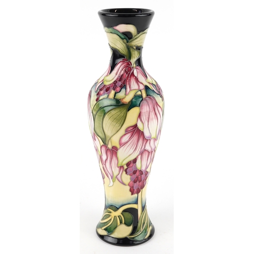 67 - Kerry Goodwin for Moorcroft, a 2015 pottery vase hand painted and tube lined with flowers, numbered ... 