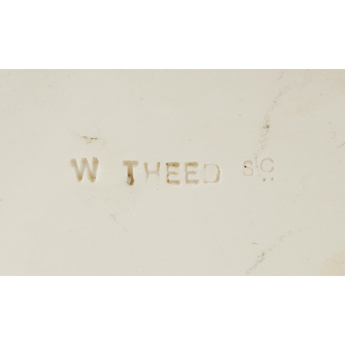 23 - A Victorian Copeland Parian Ware porcelain bust of young Queen Victoria by William Theed, 33.5cm hig... 