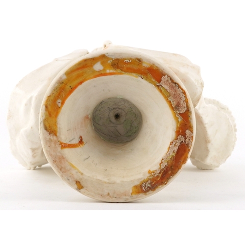 24 - A Victorian Parian style bust of Admiral Horatio Nelson, 31cm high.