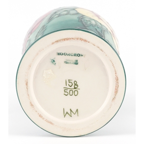 68 - Sally Tuffin, a Moorcroft pottery vase hand painted and tube lined in the Rose & Bud pattern, number... 