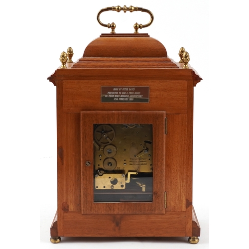 51 - A Kieninger walnut cased Westminster chiming bracket mantle clock having gilt dial and silvered chap... 