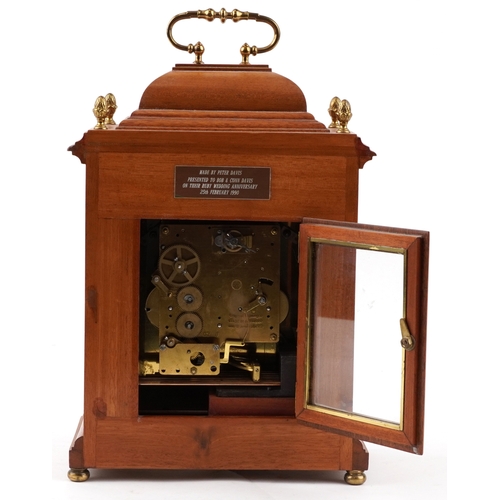 51 - A Kieninger walnut cased Westminster chiming bracket mantle clock having gilt dial and silvered chap... 