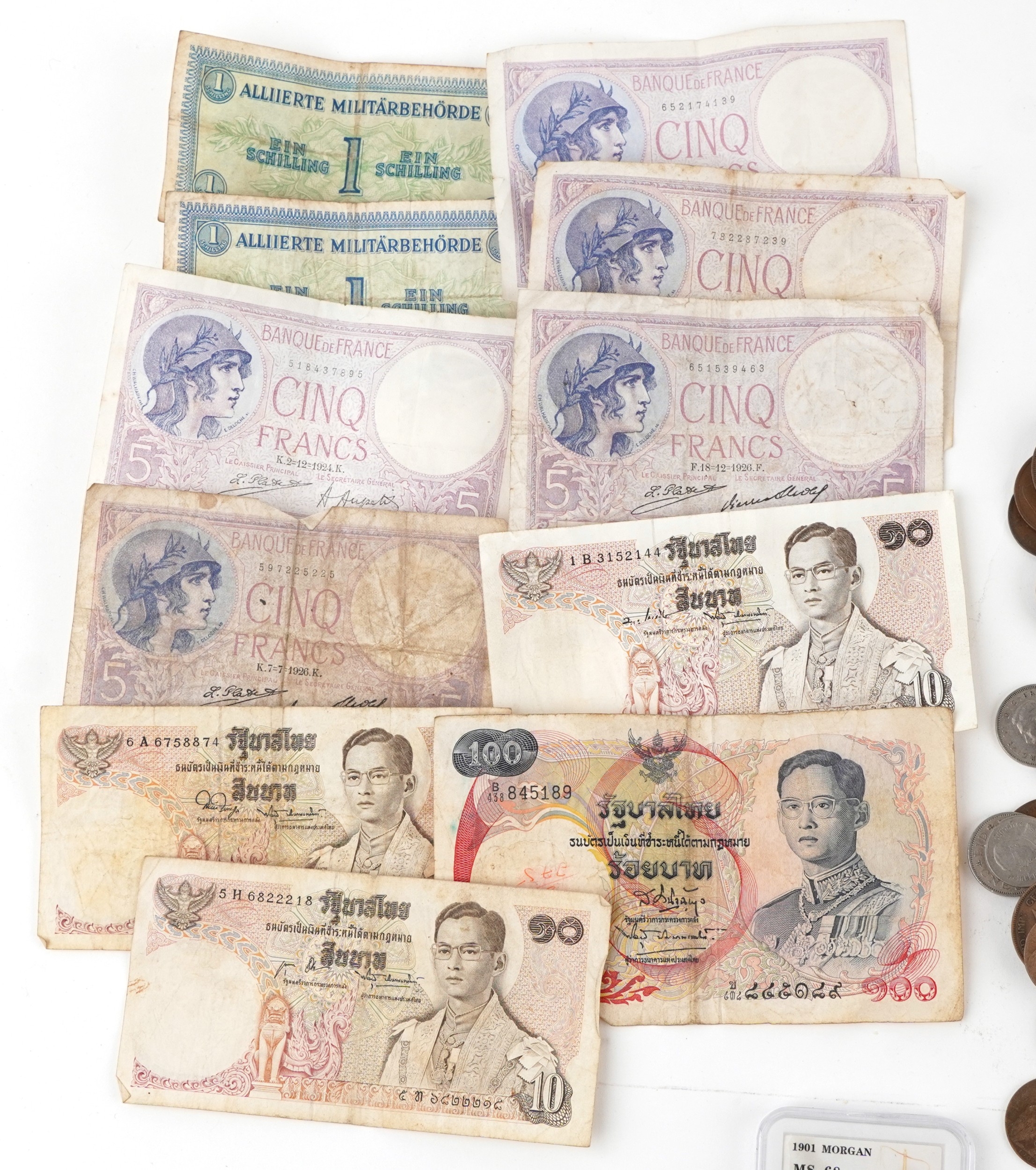19th century and later British and world coins and banknotes including ...