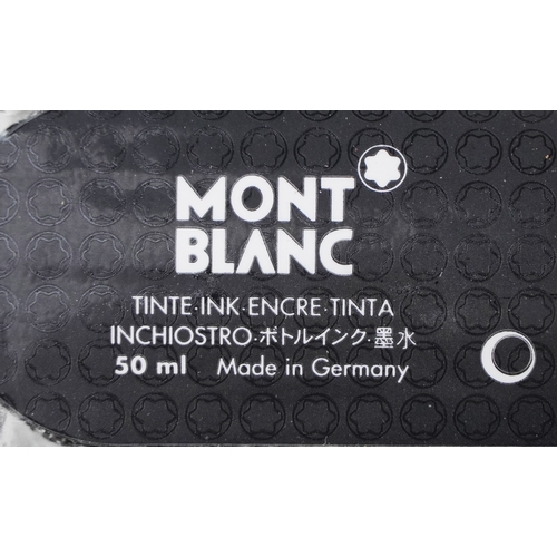 109 - Montblanc, a Montblanc Meisterstuck silver cased fountain pen with an 18K white gold nib together wi... 