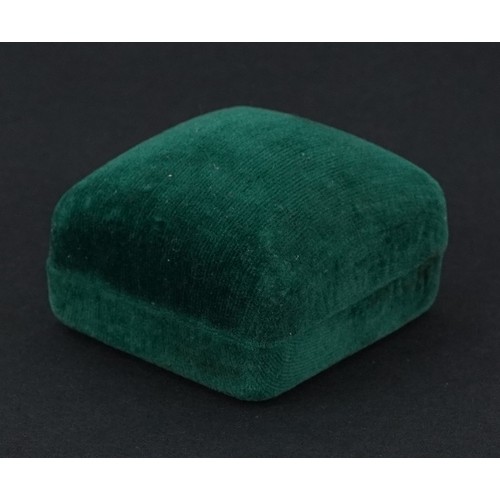  A 14K white gold cultured pearl and ruby ring with leaf design shoulders, size L, together with a pa... 