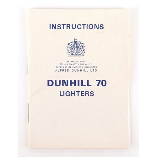 99 - Dunhill, a gold plated pocket lighter with box, 6cm high.