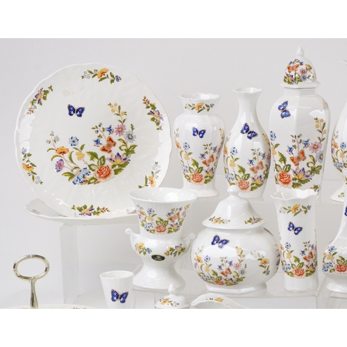 A large collection of Aynsley china in the Cottage Garden pattern ...