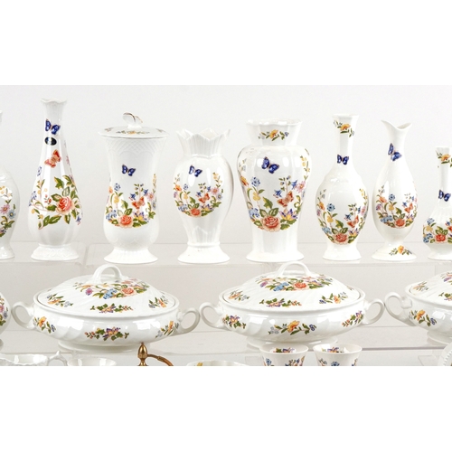A large collection of Aynsley china in the Cottage Garden pattern ...