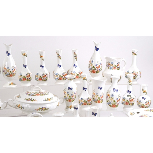 A large collection of Aynsley china in the Cottage Garden pattern ...