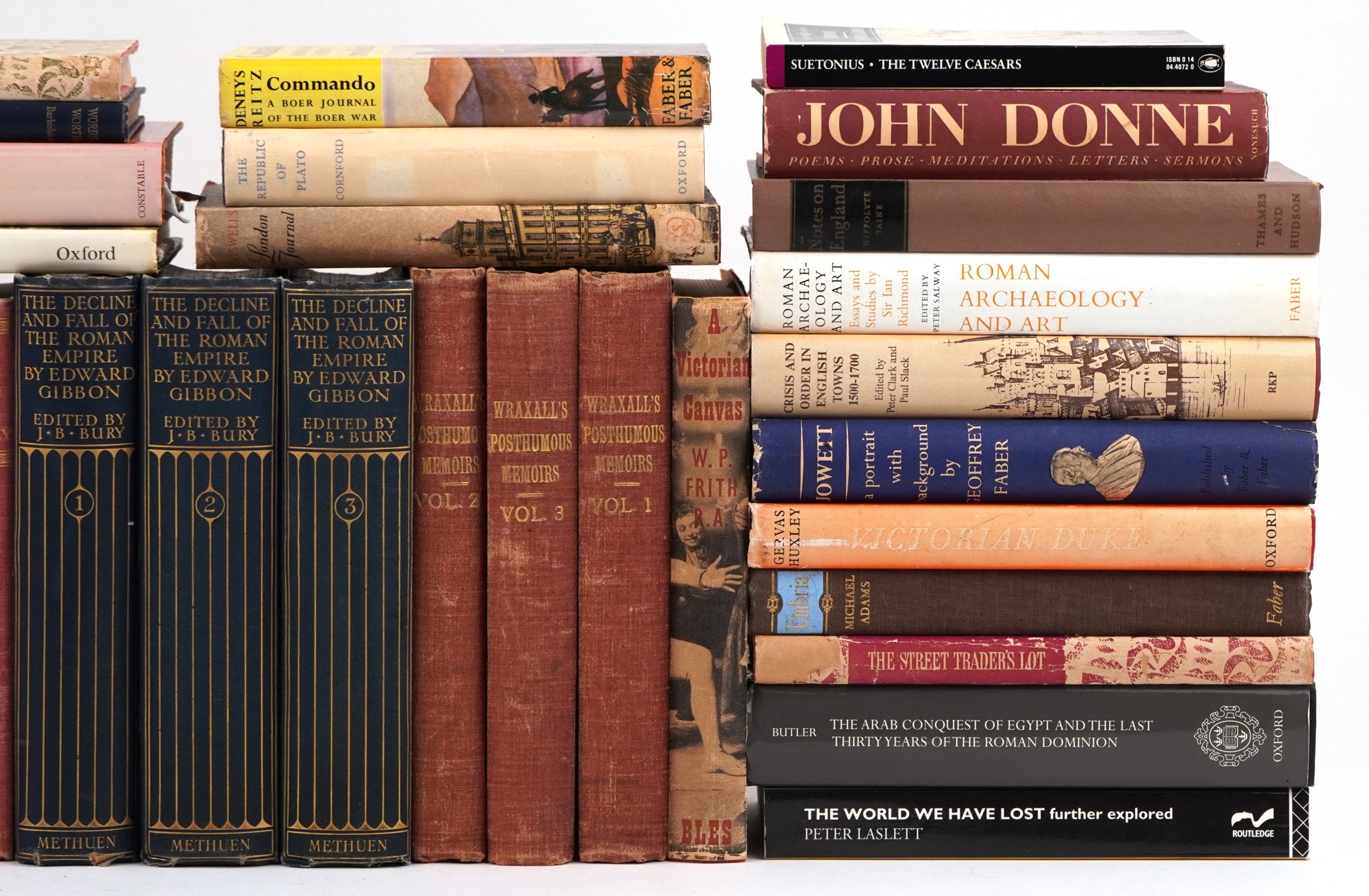 Antique and later books including Sir N Wraxall's Posthumous Memoires ...