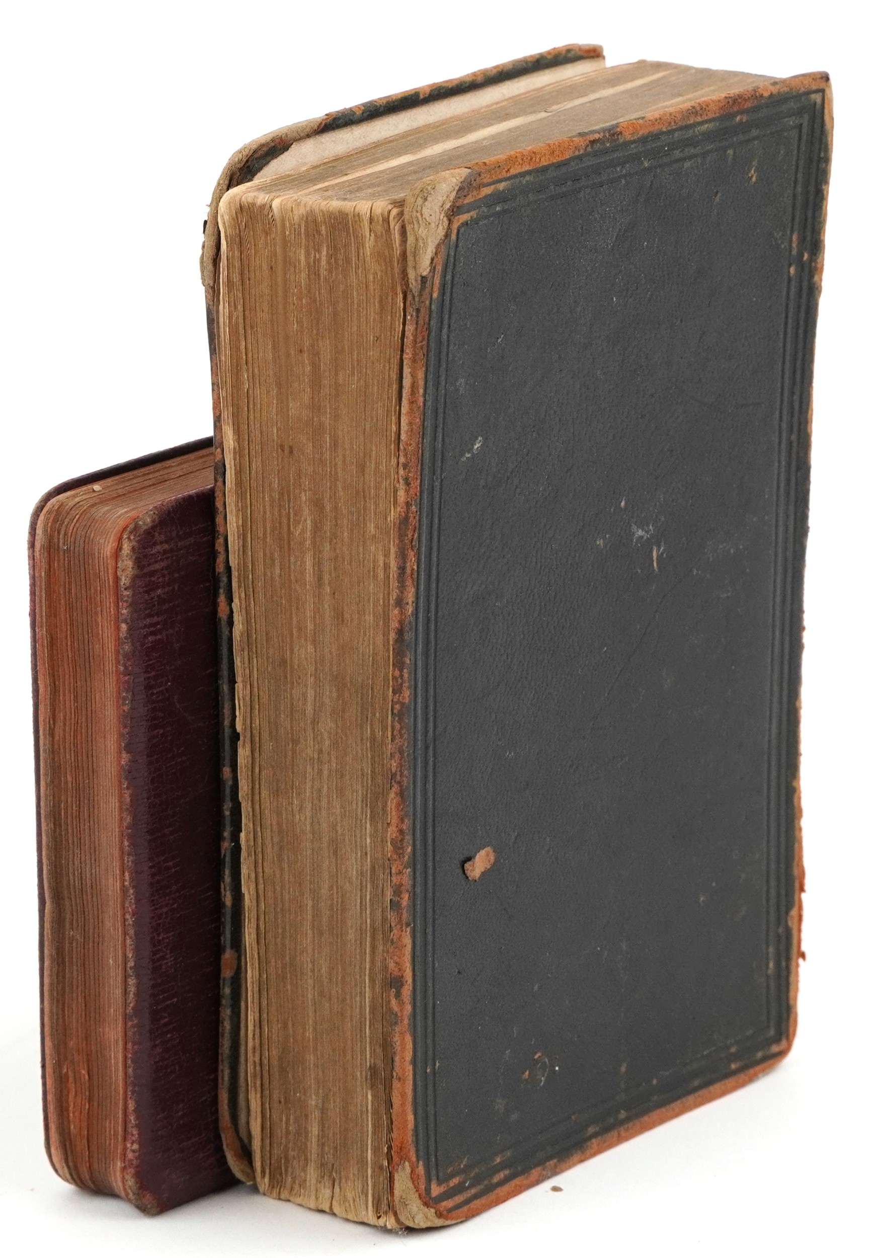 An ecclesiastical brass mounted bible box with sprung loaded base, 24cm ...