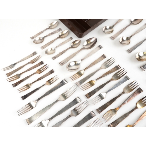 2780 - A collection of vintage German silver plated cutlery, the largest 24.5cm in length.