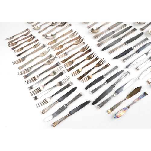 2780 - A collection of vintage German silver plated cutlery, the largest 24.5cm in length.