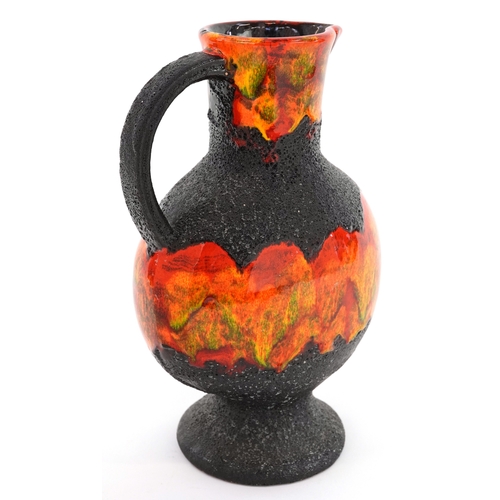  West German pottery fat lava jug numbered 115/25, 26cm high.
