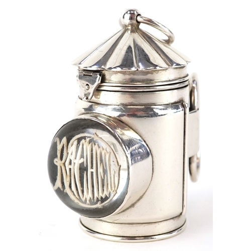  xxx open the bottom to see the vinaigrette xxx Sampson Mordan & Co., Victorian silver and rock cryst... 