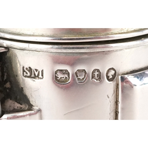  xxx open the bottom to see the vinaigrette xxx Sampson Mordan & Co., Victorian silver and rock cryst... 