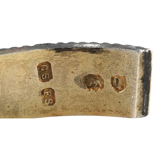  Cornelius Desormeaux Saunders & James Francis Hollings, Victorian silver vesta case in the form of a... 